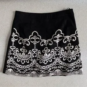 Forever 21 Skirts Forever Embroidered Skirt Poshmark